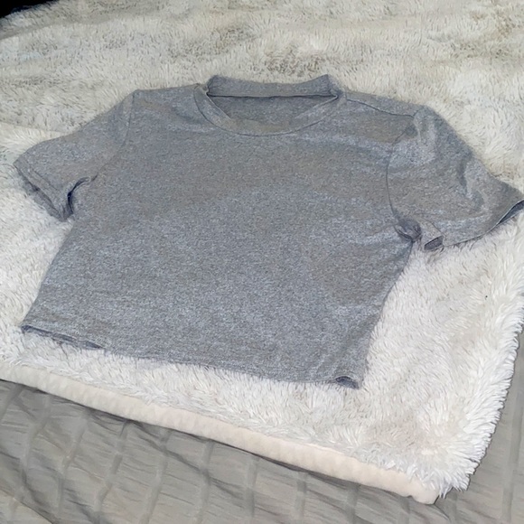 Selling this cute grey crop top from SHEIN in size small. - Picture 2 of 2